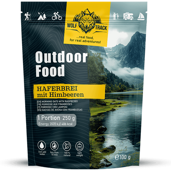 Haferbrei mit Himbeeren – cremiger Haferbrei mit fruchtigen Himbeerstücken