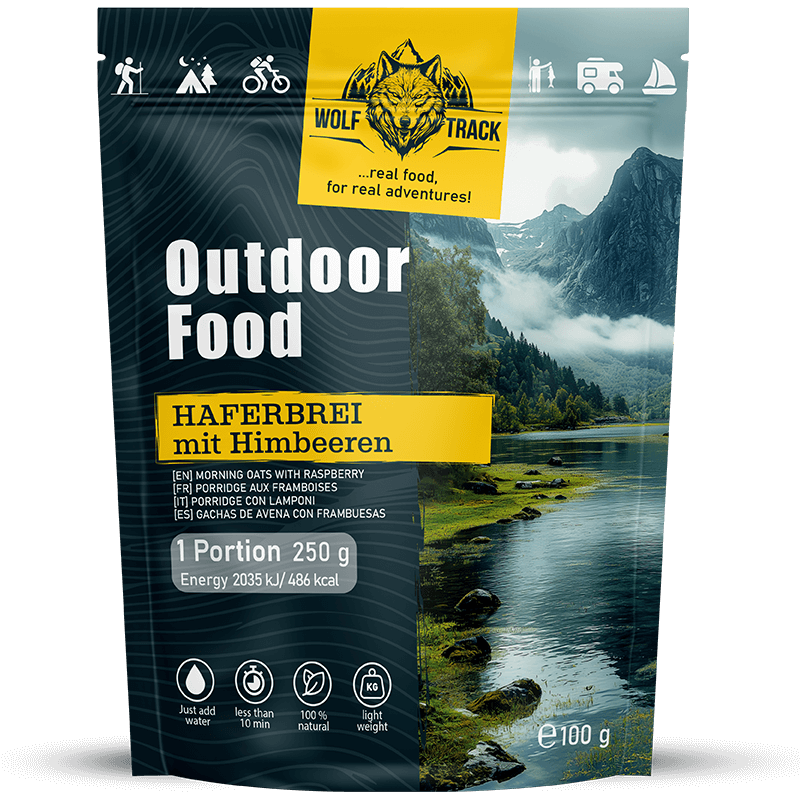 Haferbrei mit Himbeeren – cremiger Haferbrei mit fruchtigen Himbeerstücken